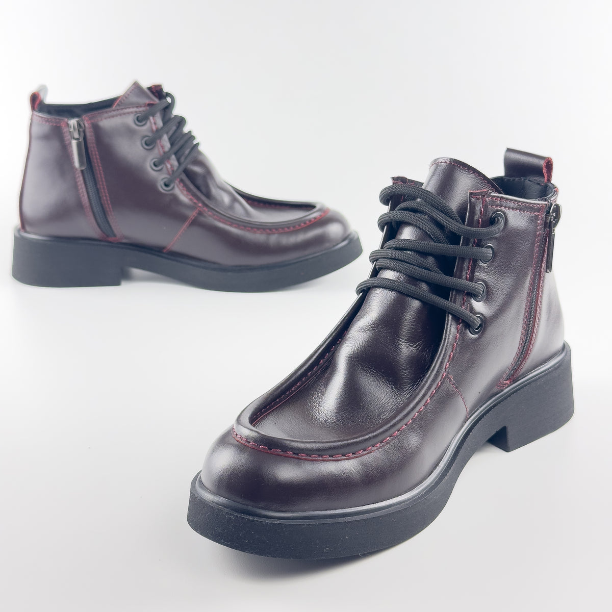 Bottines Nina Bordeaux