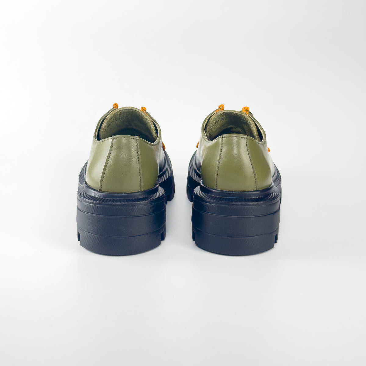 Derbys Lou Olive verte Léo